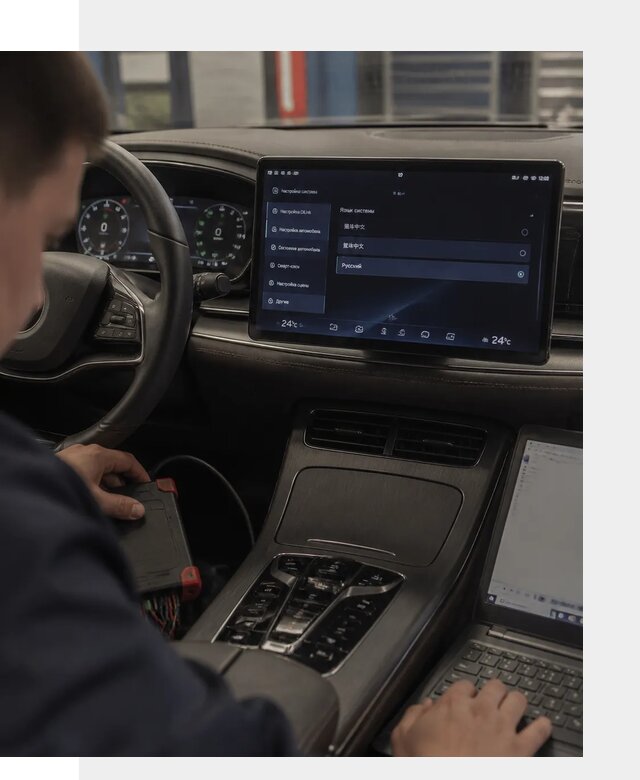 Русификация автомобиля BYD HAN для эксплуатации в Тайшете